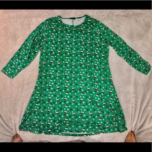 Green super soft festive dress!